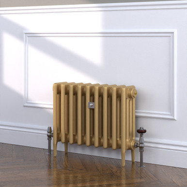 Richmond Gold 4 Column Victorian Cast Iron Radiator H460mm x W582mm ...