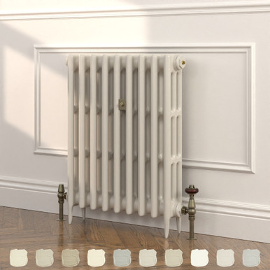 Shelbourne Neutral 3 Column Victorian Cast Iron Radiator H745mm x ...