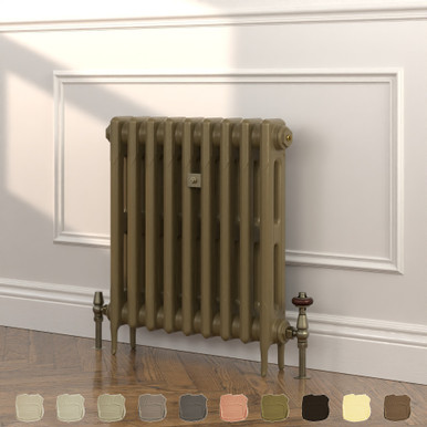 Rook Brown 2 Column Victorian Cast Iron Radiator H660mm x W279mm ...