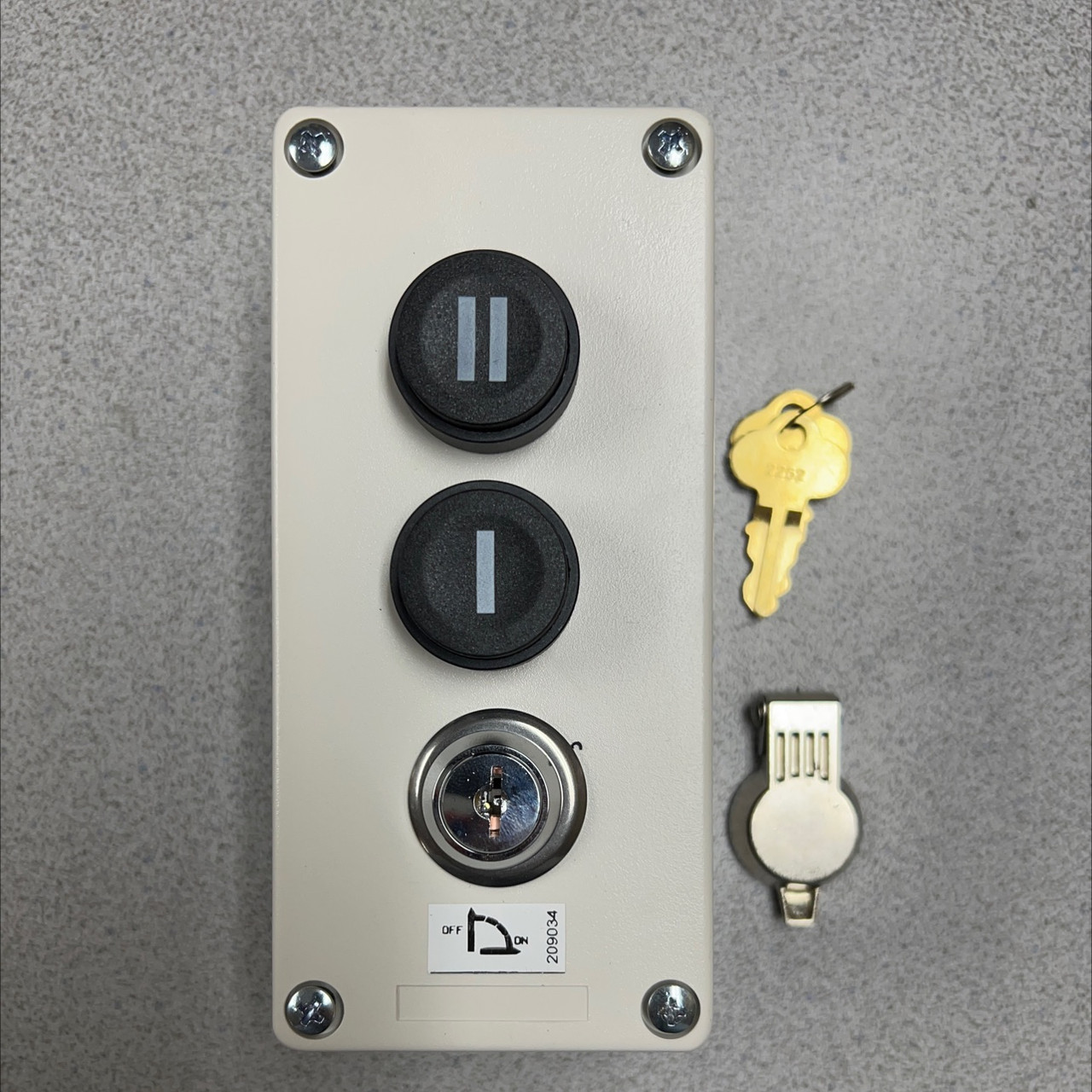 Hall Call, Two-Button w/ weather-proof key switch cover