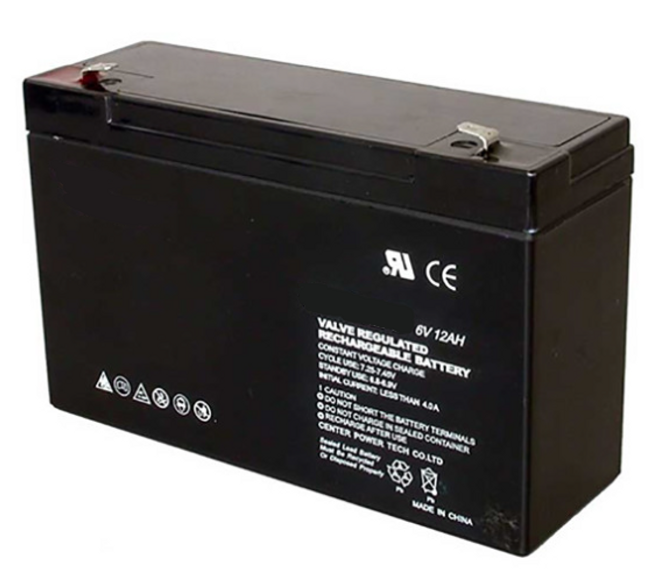 Emergency Light Battery - 6v 12Ah