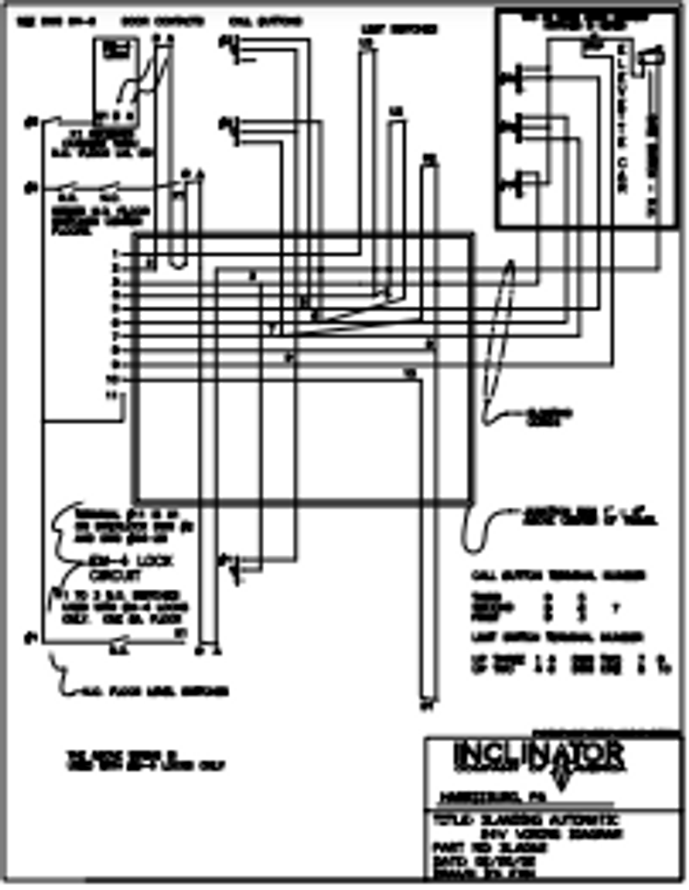 Dumbwaiter Wiring Schematic - 3LA562
