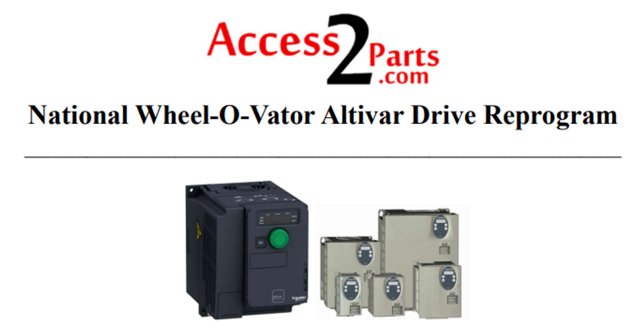 Reprogram Altivar Drive - National Wheel-O-Vator