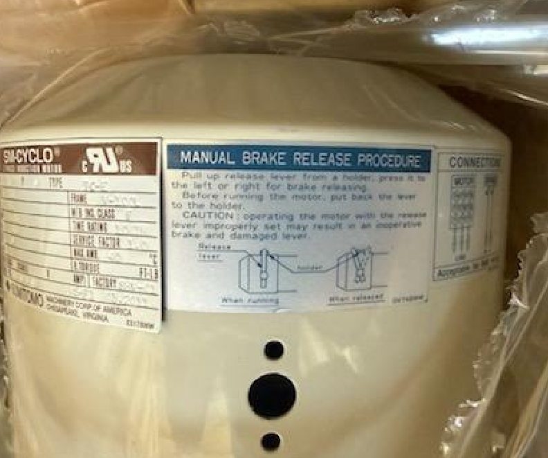 National Wheel-O-Vator Winding Drum Motor Brake Assembly