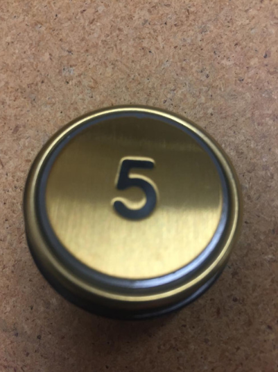 COP Button #5 - Brass