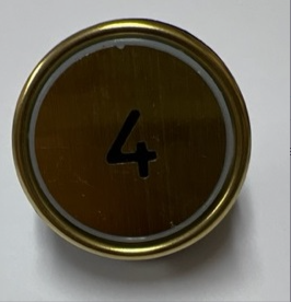 COP Button #4 - Brass