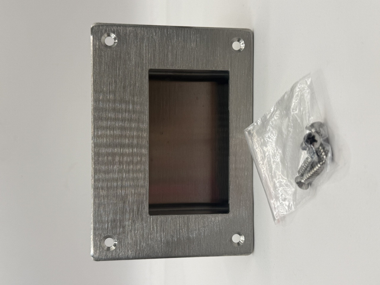 Reccess Pull Handle - brushed stainless steel