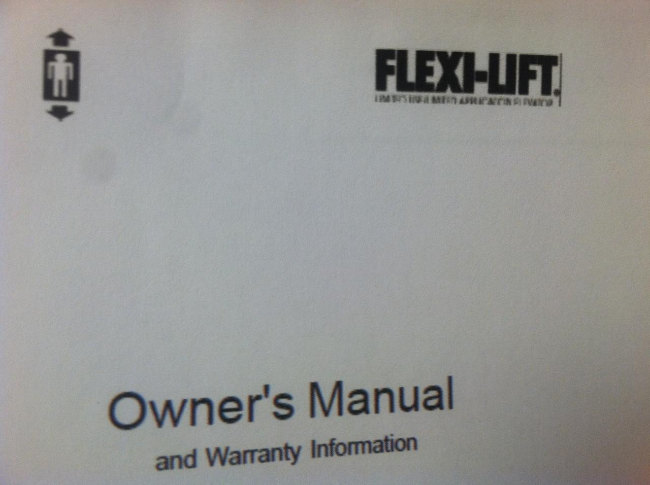 Flexi-lift Owners Manual