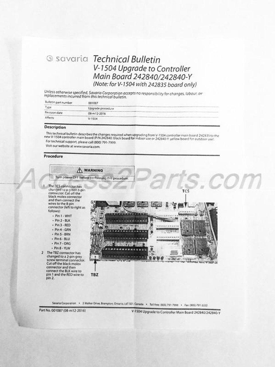 4Sav v1504 Main Controller Board Upgrade