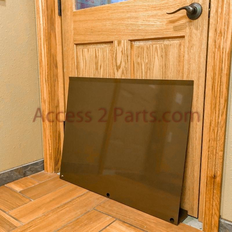 Metal Door Baffle Brown