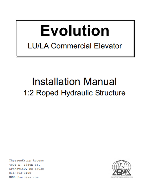 NWOV Evolution Install Manual - Roped Hydraulic