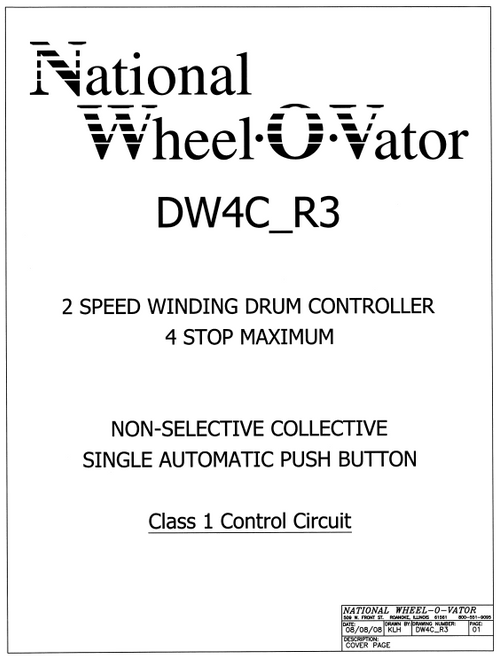 NWOV DW15 Winding Drum Manual