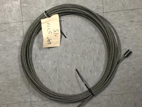 Inclinator Dumbwaiter 1/4 wire rope