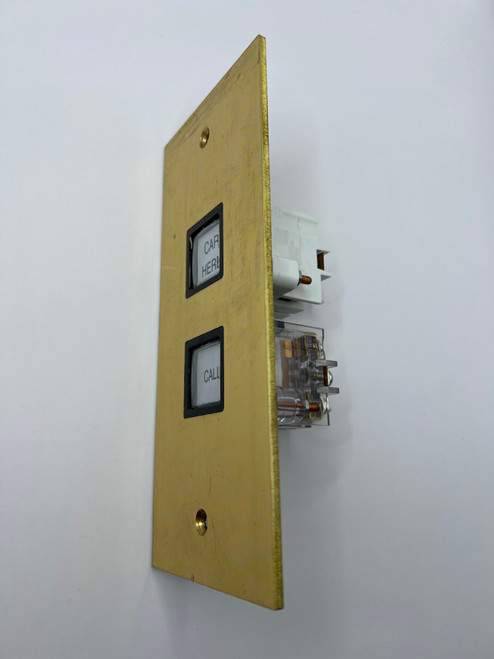 Dumb Waiter - Call Station - Bright Brass