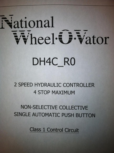 NWOV Destiny Electrical Schematic National Wheel-O-Vator Access2Parts.com