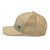 Khaki Grass DAD six-panel mesh-back trucker cap with embroidered Grass DAD logo, left side view — DAD all caps