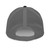 Black/Charcoal six-panel snapback-style trucker cap with embroidered Gym DAD logo, back view — DAD all caps