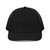 Black six-panel snapback-style trucker cap with embroidered Night Owl DAD logo, front view — DAD all caps
