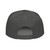 Charcoal Gray structured high-profile six-panel snapback hat with embroidered I'm DAD logo, back view — DAD all caps