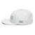 White structured high-profile six-panel snapback hat with embroidered I'm DAD logo, left side view — DAD all caps