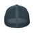 Navy structured closed-back trucker cap with embroidered DAD all caps logo, back view — DAD all caps
