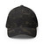 Multicam/Black structured flex fit cap with embroidered DAC logo, front view — DAD all caps