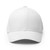 White structured flex fit cap with embroidered DAC logo, front view — DAD all caps
