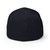 Dark Navy structured flex fit cap with embroidered DAC logo, back view — DAD all caps