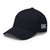 Dark Navy structured flex fit cap with embroidered DAC logo, left-front view — DAD all caps