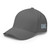 Grey structured flex fit cap with embroidered DAC logo, left-front view — DAD all caps