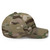 Multicam Green structured flex fit cap with embroidered DAC logo, right side view — DAD all caps