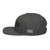 Charcoal Gray structured high-profile six-panel snapback hat with embroidered Grill DAD logo, left side view — DAD all caps