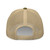 Moss/Khaki six-panel mesh-back trucker cap with embroidered Texas DAD logo, back view — DAD all caps