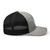 Heather Black six-panel mesh-back trucker cap with embroidered Florida DAD logo, right side view — DAD all caps