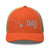 Rustic Orange/Khaki six-panel mesh-back trucker cap with embroidered Hawaii DAD logo, front view — DAD all caps