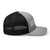 Heather Black six-panel mesh-back trucker cap with embroidered Pennsylvania DAD logo, right side view — DAD all caps