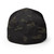 Multicam Black structured flex fit hat with embroidered 1776 DAD logo, back view — DAD all caps
