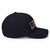 Dark Navy structured flex fit hat with embroidered 1776 DAD logo, right side view — DAD all caps