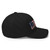 Black structured flex fit hat with embroidered 1776 DAD logo, right side view — DAD all caps