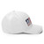 White structured flex fit hat with embroidered 1776 DAD logo, right side view — DAD all caps