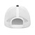Black/White six-panel mesh-back trucker cap with state flag color embroidered Texas DAD logo, back view — DAD all caps