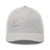 Silver six-panel mesh-back trucker cap with embroidered Firework DAD logo, front view — DAD all caps