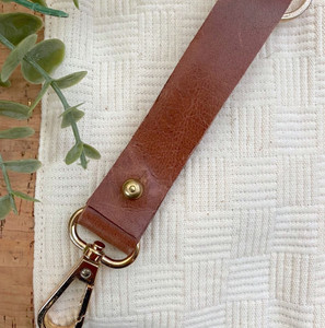 Keychain - Cinnamon Leather Keychain - Cinnamon Leather