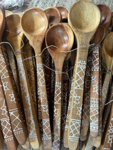 Wooden Spoon & Spatula Set (White Henna) Wooden Spoon & Spatula Set (White Henna)