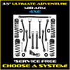 JLU 3.5" Ultimate Adventure 4XE Mid-arm System