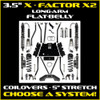 3.5" TJ X-Factor X2 Flat Belly Coil Over Long Arm System W/ 5" Stretch