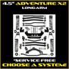 JL 4.5" Adventure - X2 Long-Arm System