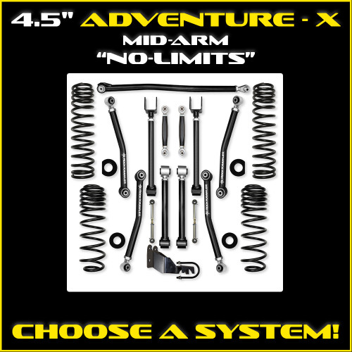 JL 4.5" Adventure - X Mid-arm "No-Limits" System