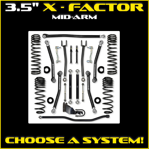 JL 3.5" X-Factor Mid-arm System
