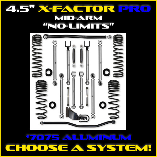 JL 4.5" X-Factor PRO Mid-arm "No-Limits" System